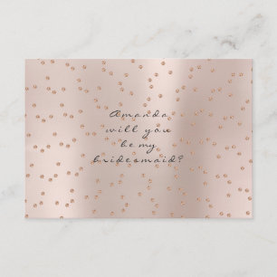 Convites Serás A Minha Rosa De Bridesmaid Dourada Swarovski