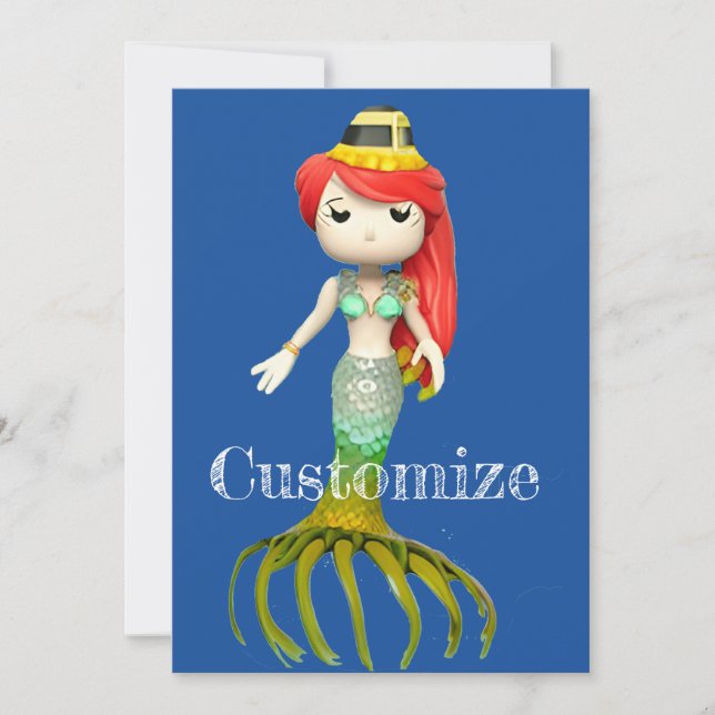 Convites Sereia Cuja Sereia É Gastante, Thunder_Cove (Frente)