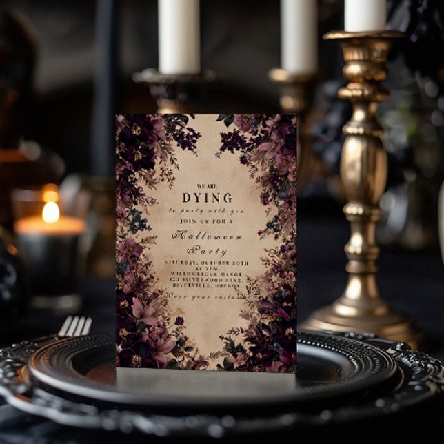 Convites Sereia de Halloween do Jardim Assombrado (Criador carregado)