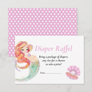 Convites Sereia Diape Raffel Chá de Bebê Sob o Mar