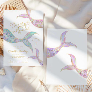 Convites Sereia sob o primeiro aniversario do mar