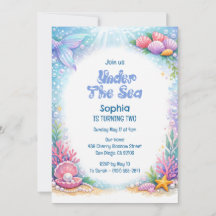 Sereias do Oceano Garotas Sob o Mar Segundo Aniver