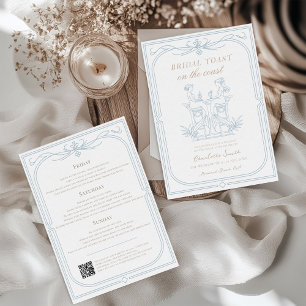 Convites Sereias e Martinis Festa de solteira Costeira