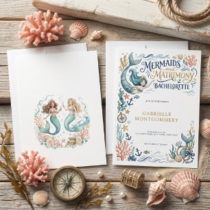 Convites Sereias e Matrimônio Festa de Despedida de Solteir