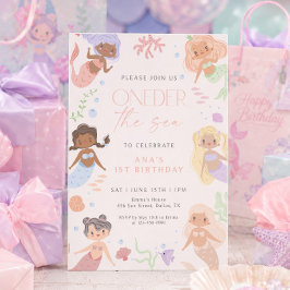 Convites Sereiazinha Aniversário de 1 Ano Debaixo do Mar