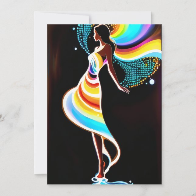 Convites Serenidade do arco-íris (Frente)