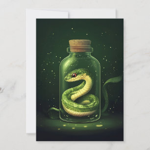 Convites Serpente Encantada em Jar de Vidro
