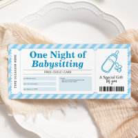 Serviço de Babá Blue Certificado de Presente Vouch