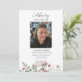 Convites Serviço de memorial botânico moderno e-vite