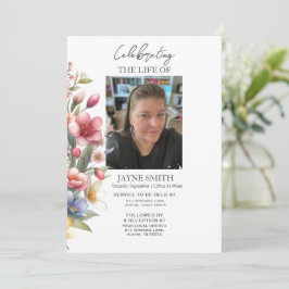 Convites Serviço de memorial botânico moderno e-vite