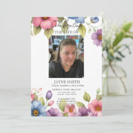 Convites Serviço de memorial botânico moderno e-vite