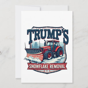 Convites Serviço de Remoção de Flocos de Neve de Trump no D