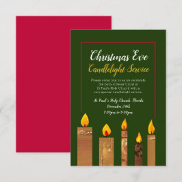 Convites Serviço de velas à luz de natal velas de arte em o
