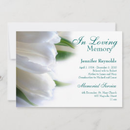 Convites Serviço Funerário Memorial de Foto Elegante Emoldu