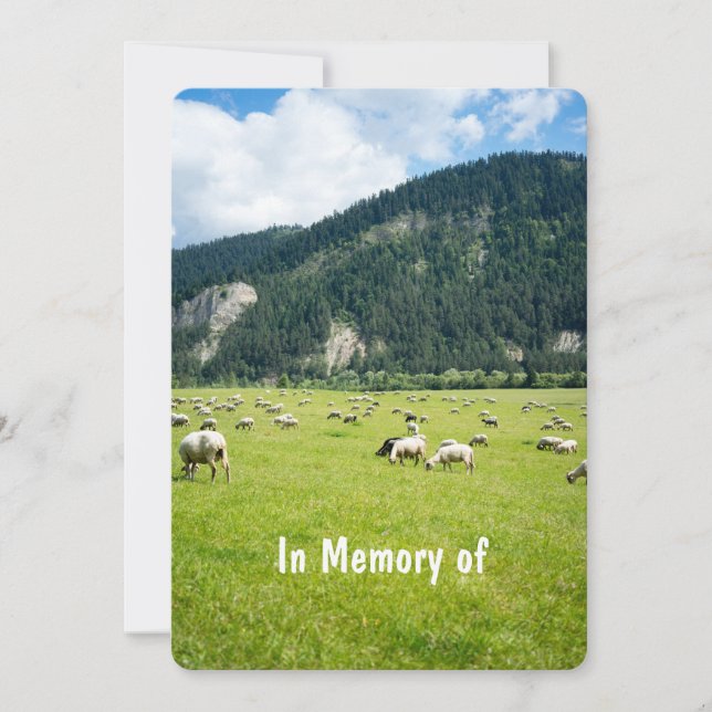 Convites Serviço Memorial Convidar Explorador de Criação de (Frente)