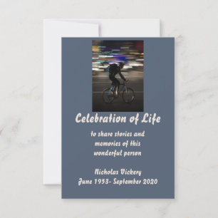 Convites Serviço Memorial Convidar Pessoa a Bicicletar Cic