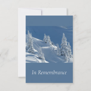 Convites Serviço Memorial Personalizado Belo Esqui de Monta