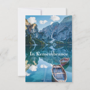 Convites Serviço Memorial Personalizado Belo Lago De Monta