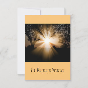 Convites Serviço Memorial Personalizado Brilhante