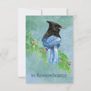Convites Serviço Memorial Personalizado Convidar Pássaro 