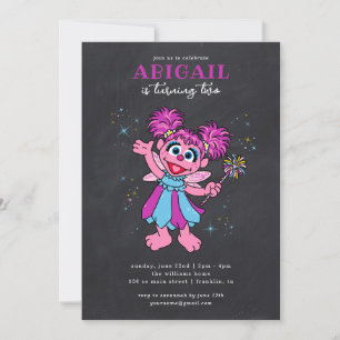 Convites Sesame Street Abby Cadabby Sparkles Aniversário