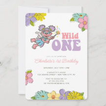 Sesame Street Abby | Floral Selvagem de Aniversári