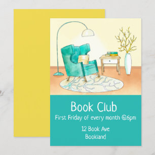 Convites Sessão de livro do grupo Bookclube