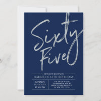 Sessenta e cinco | Marinho de prata azul 65.a Fest