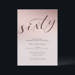 Convites Sessenta e seis surpresas de chic Blush<br><div class="desc">Chic Blush Sessenta Aniversário Convite Seus convidados saberão que esta será uma festa divertida só olhando para este convite chic!</div>