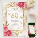 Convites Sessenta Milestone | 60.o aniversário moderno, Dou<br><div class="desc">Esta design maravilhosa combina a elegância do ouro rosa com o brilho do brilho, criando um convite verdadeiramente glamouroso que é perfeito para uma celebração de marco. Quer você esteja planejando uma reunião íntima ou uma grandiosa família, este convite vai dar o tom para um evento inesquecível. Peça seus convites...</div>