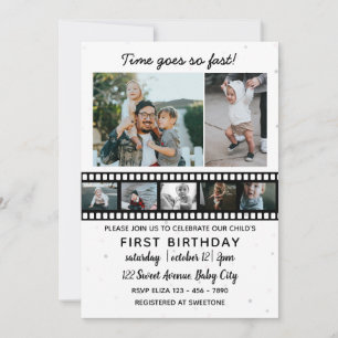 Convites Sete fotos colidem o primeiro aniversário da cria