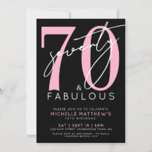 Setenta e Fabuloso Festa de Aniversário de 70 anos