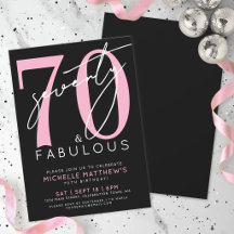 Setenta e Fabuloso Festa de Aniversário de 70 anos
