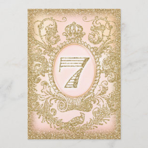 Convites Sétimo aniversário de uma vez princesa do tempo