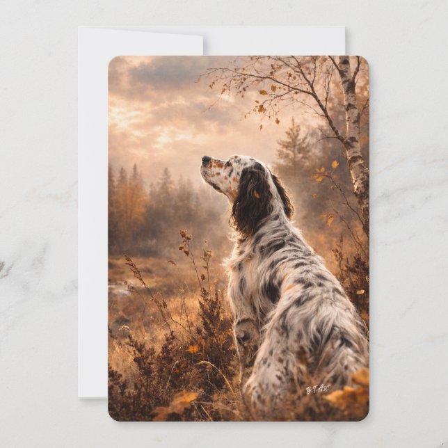 Convites Setter Inglês (Frente)