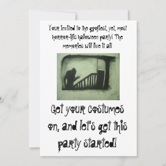 Convites Seu convidado ao Dia das Bruxas (Frente)