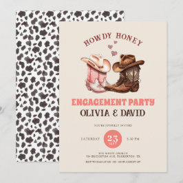 Convites Seu Cowboy Boots na Festa de noivado Ocidental
