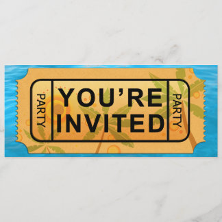 Convites Seu ingresso para o festival de diversão de verão