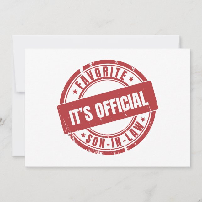 Convites Seu Oficial É O Filho Favorito De Direito (Frente)