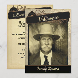 Convites Seu recolhimento da reunião de família da foto d