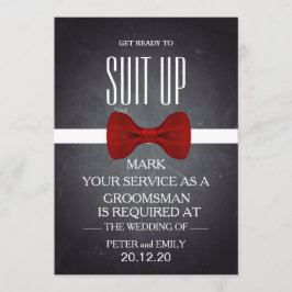 Convites Seu serviço como um padrinho de casamento