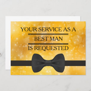 Convites Seu serviço como um Padrinho de casamento de melho