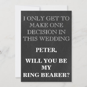 Convites Seu serviço como uma solicitação de RING BEARER