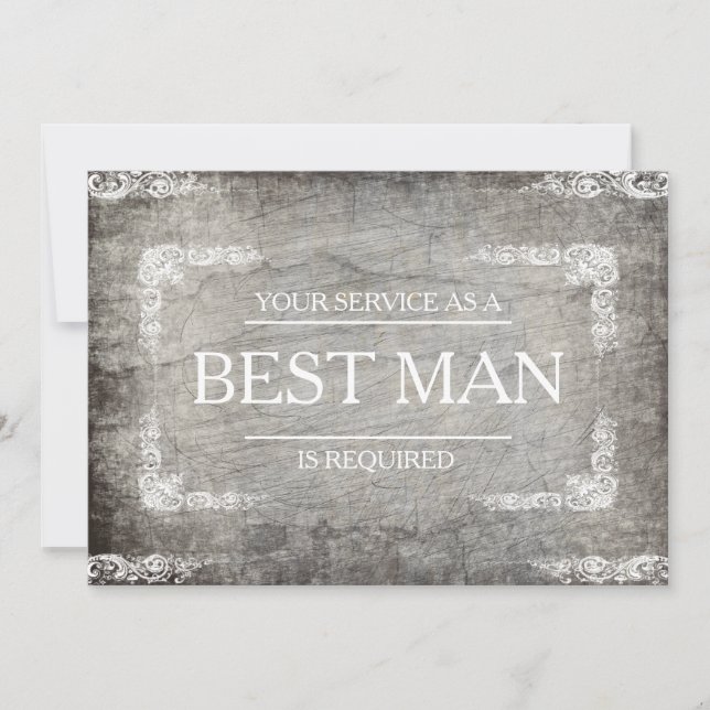 Convites Seu serviço é solicitado como melhor Padrinho de c (Frente)