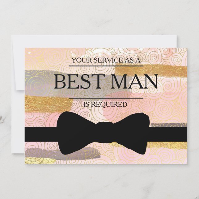 Convites Seu serviço é solicitado como melhor Padrinho de c (Frente)