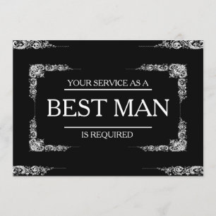 Convites Seu serviço é solicitado como melhor Padrinho de c