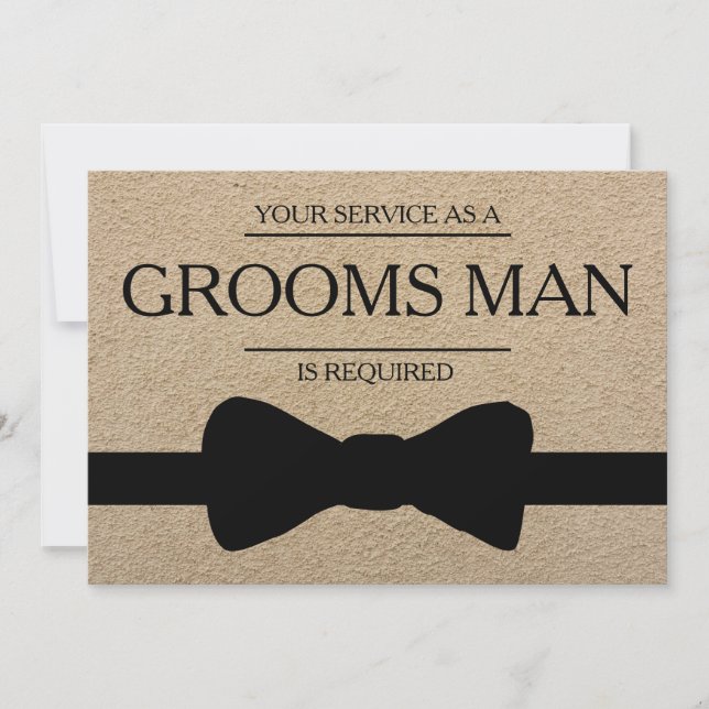 Convites Seu serviço é solicitado como o melhor Padrinho de (Frente)