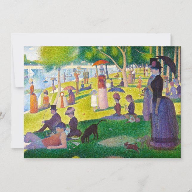 Convites Seurat La Grande Jatte (Frente)