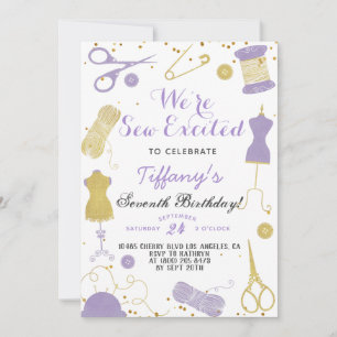 Convites Sew Excitou Parto de Costura