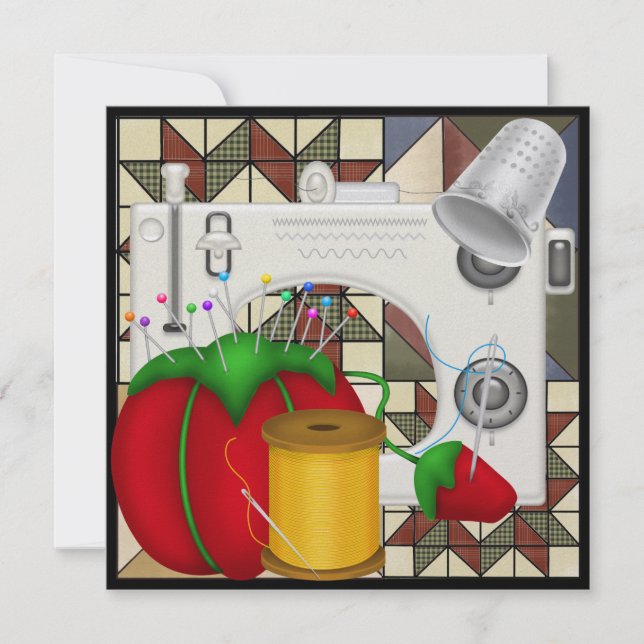 Convites Sew So Bonito Invite - SRF (Frente)